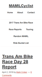 Mobile Screenshot of mamilcyclist.com