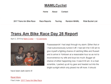 Tablet Screenshot of mamilcyclist.com